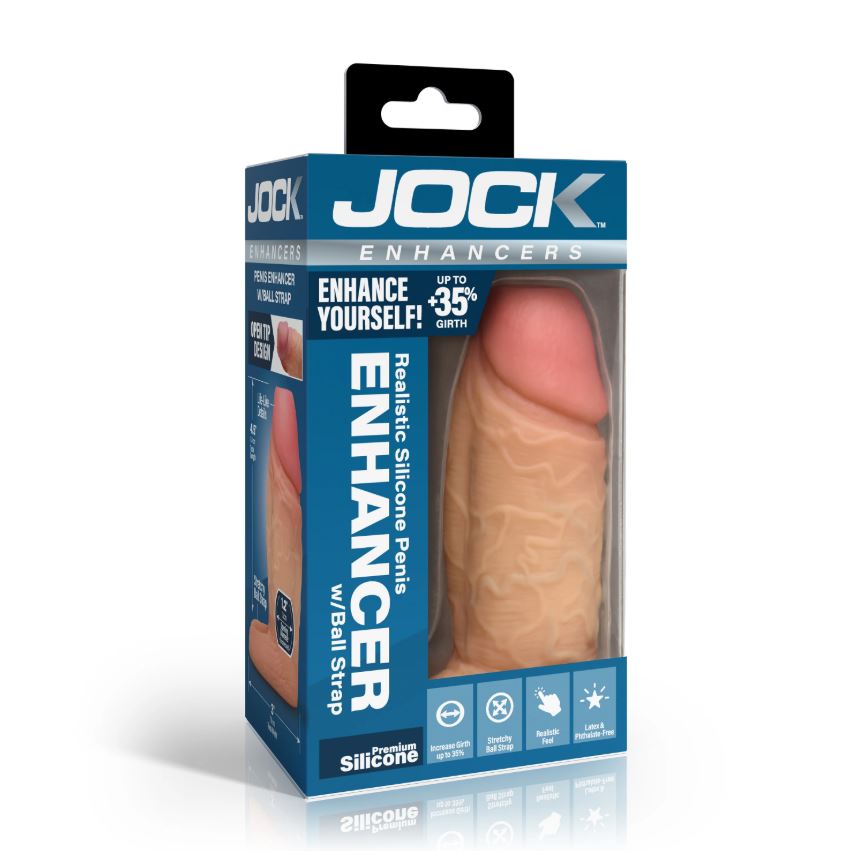 JOCK ENHANCERS PENIS ENHANCER W/ BALL STRAP LIGHT
