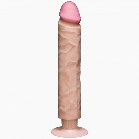REALISTIC COCK 10 VIB. WHITE "