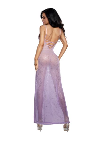 OMBRE GLITTER MESH GOWN MESH GOWN LIM S/M OMBRE GLITTER MESH GOWN MESH GOWN LIM S/M