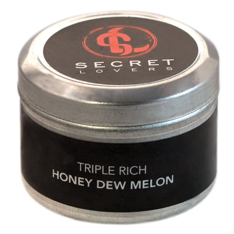 SECRET LOVERS HONEYDEW MELON MINI EDIBLE MASSAGE CANDLE 1OZ