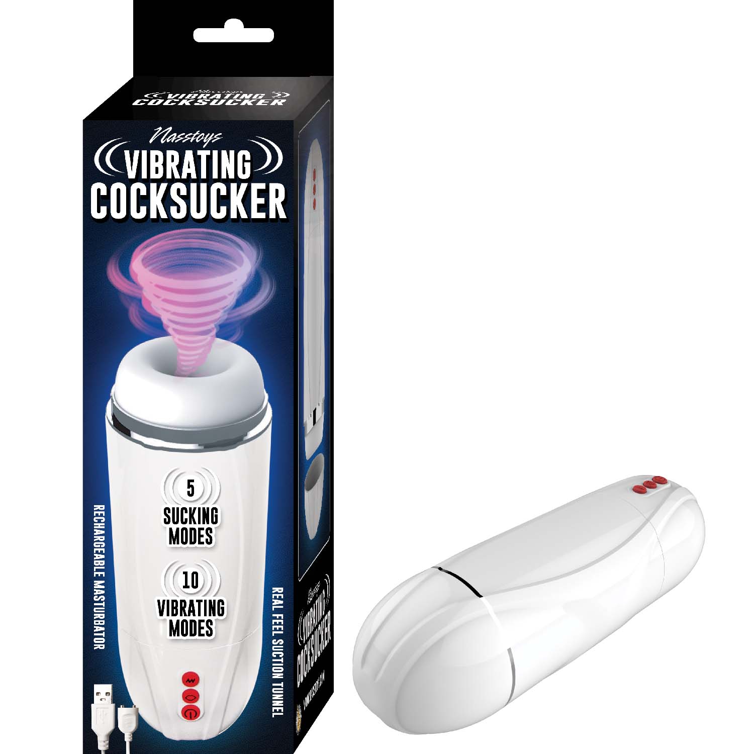 VIBRATING COCKSUCKER WHITE