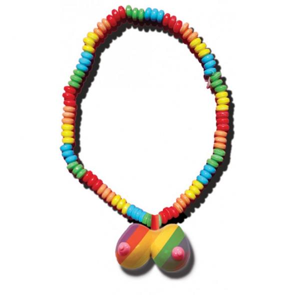 RAINBOW BOOBIE CANDY NECKLACE - Click Image to Close