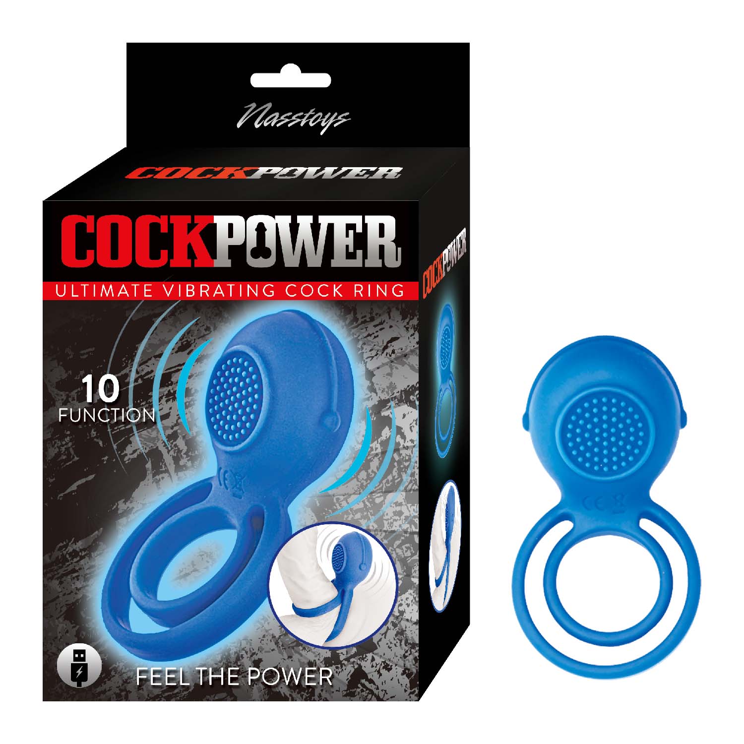 COCKPOWER ULTIMATE VIBRATING COCKRING - BLUE