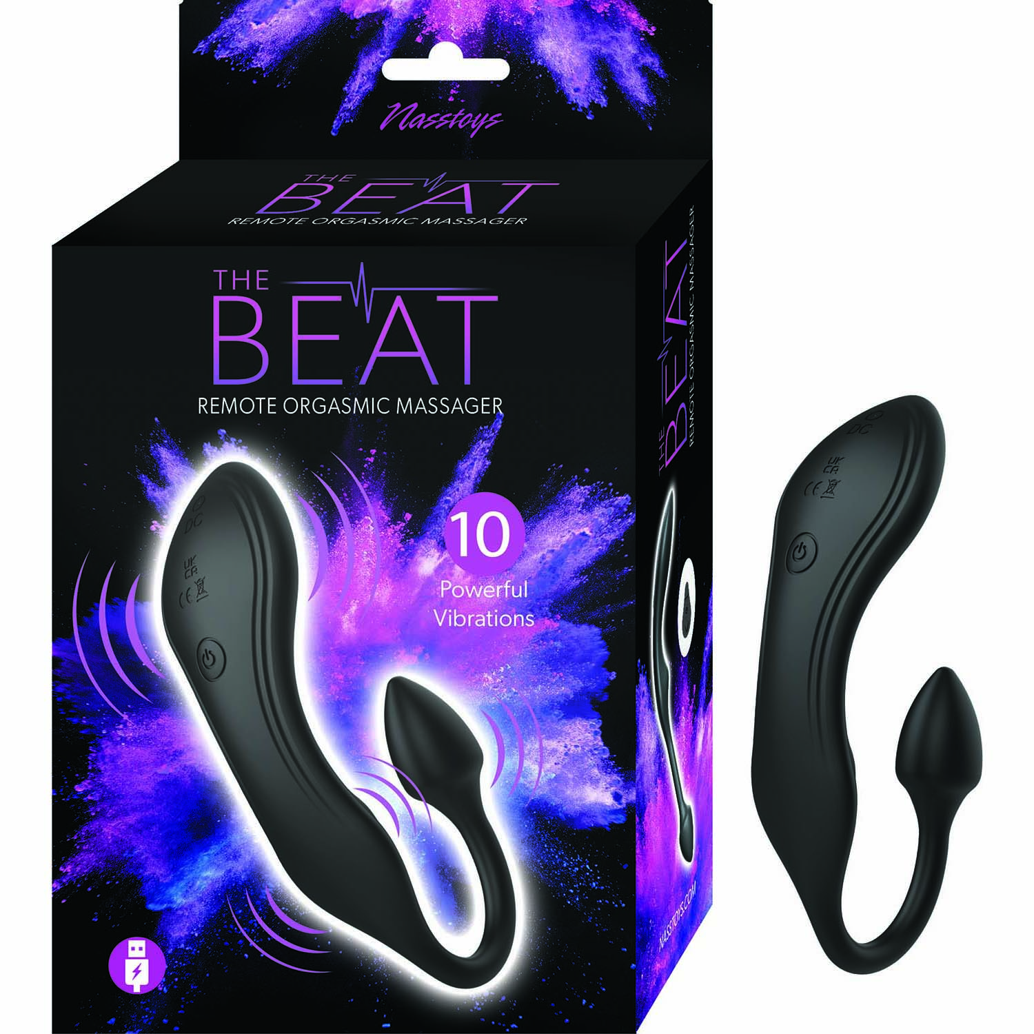 THE BEAT REMOTE ORGASMIC MASSAGER BLACK