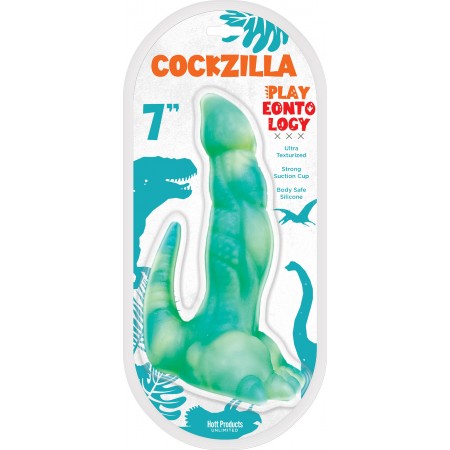 PLAYEONTOLOGY REPTILE SERIES COCKZILLA SILICONE DILDO 7 "