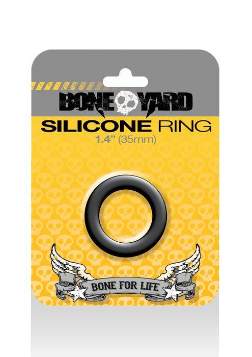 BONEYARD SILICONE RING 35MM BLACK