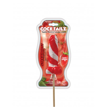 COCKTAILZ LIQUOR FLAVORED PECKER POPS STRAWBERRY MOJITO