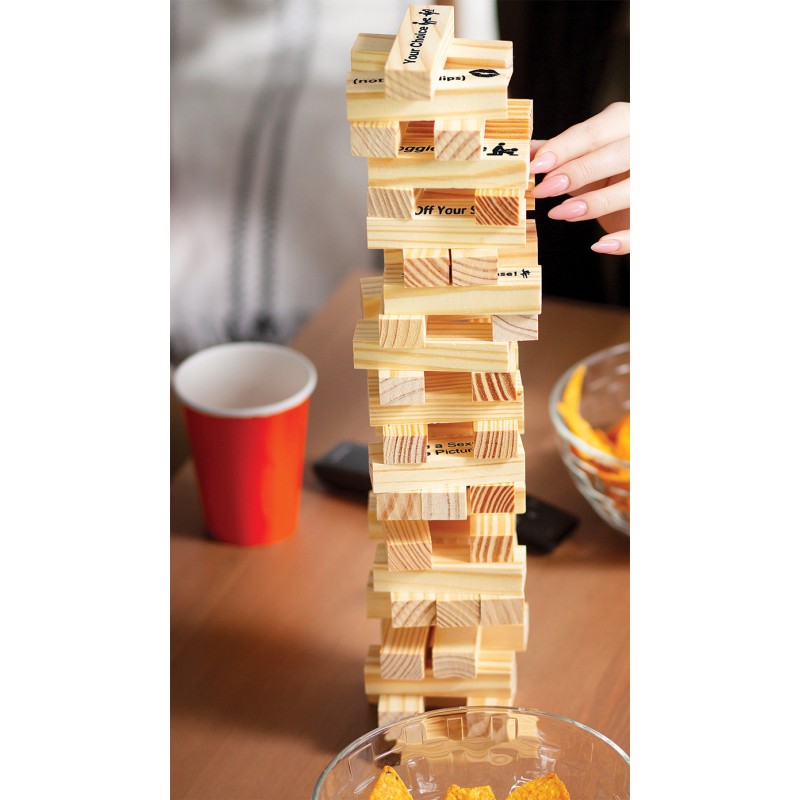 TOWER TEASE NAUGHTY SEX GAME ASSORTED WOODEN BLOCKS/SAYINGS TOWER TEASE NAUGHTY SEX GAME ASSORTED WOODEN BLOCKS/SAYINGS