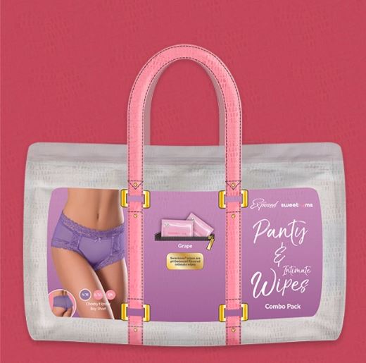 SWEETUMS BOY SHORT W/ WIPES GRAPE 2XL