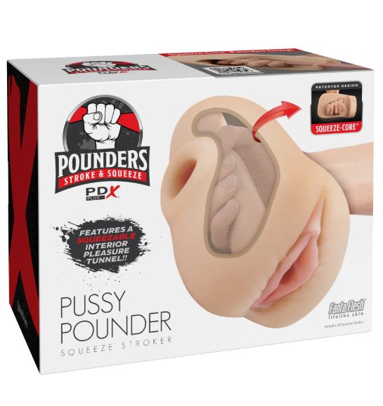 PDX PLUS PUSSY POUNDER SQUEEZE STROKER LIGHT