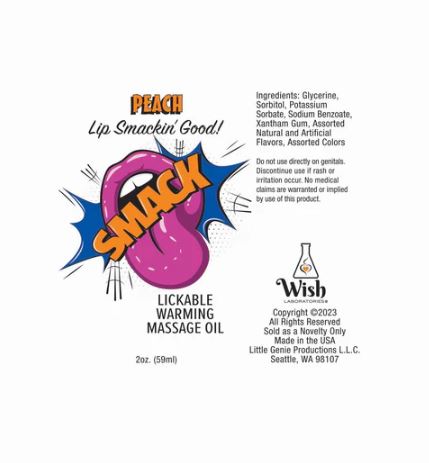 SMACK TARTS LICKABLE LUBE SOUR GRAPE 2OZ