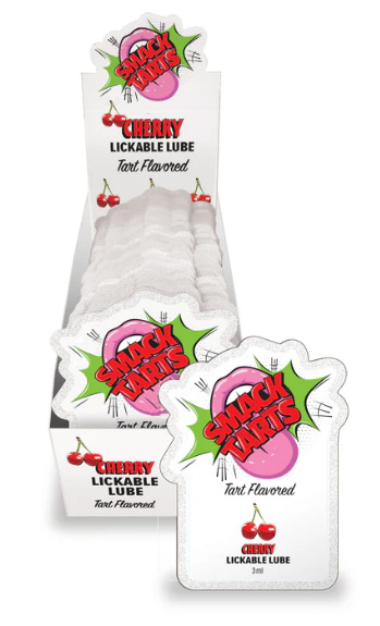 SMACK LICKABLE MASSAGE OIL 36 PC DISPLAY SOUR CHERRY