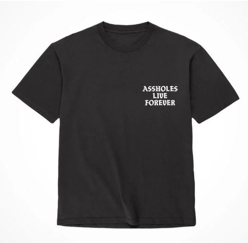 ASSHOLES LIVE FOREVER BLACK & WHITE - XLARGE