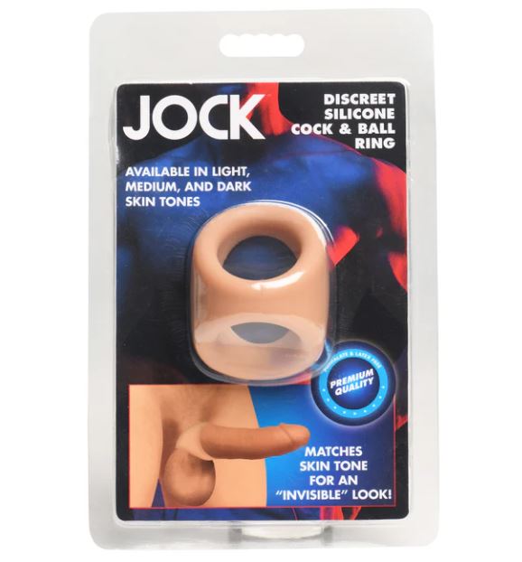 JOCK SILICONE COCK & BLL RING MEDIUM