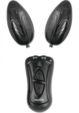 EBONY & IVORY DUAL VIBRATING EGGS BLACK