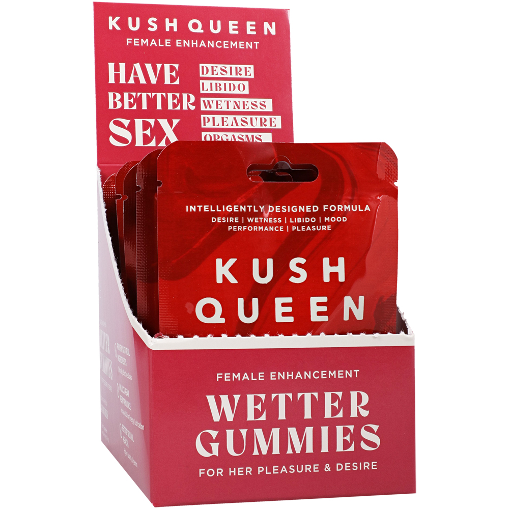 KUSH QUEEN WETTER GUMMIES FEMALE ENHANCEMENT 12PC DISPLAY