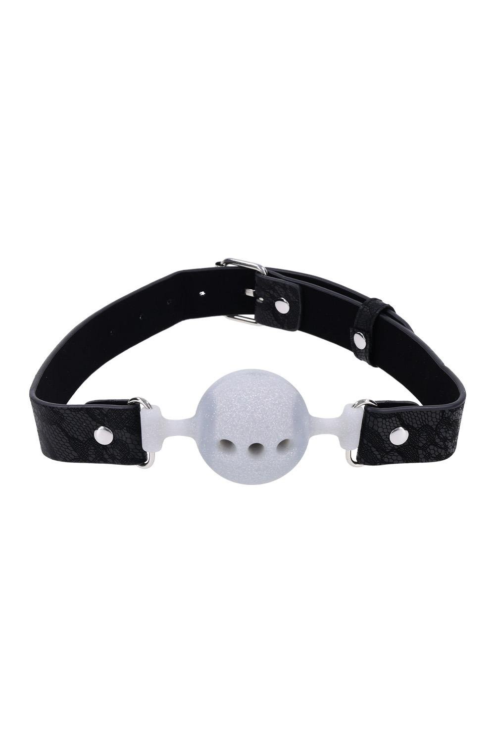 LACE BREATHABLE BALL GAG SILICONE