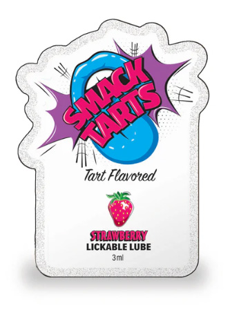 SMACK TARTS POUCH SOUR STRAWBERRY LICKABLE LUBE FILLED POUCH