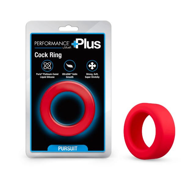 PERFORMANCE PLUS PURSUIT COCK RING RED