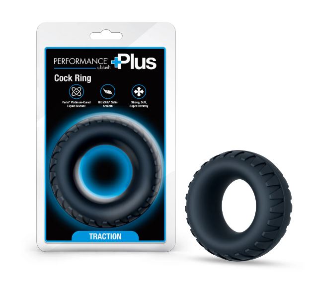 PERFORMANCE PLUS TRACTION TEXTURED COCK RING THICK
