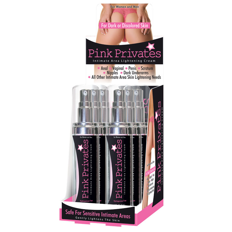 PINK PRIVATES 1 OZ 6PC BOTTLE COUNTER DISPLAY - Click Image to Close