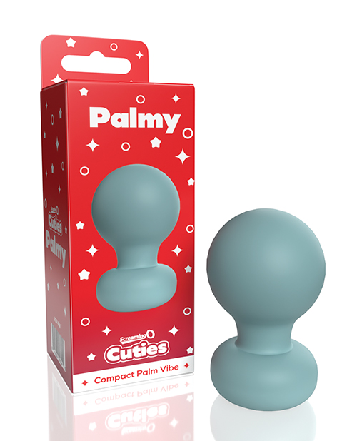 SCREAMING O CUTIES PALMY PALM VIBRATOR - POWDER BLUE