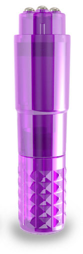 CLIT TASTIC POCKET VIBE PURPLE BULK 25PC