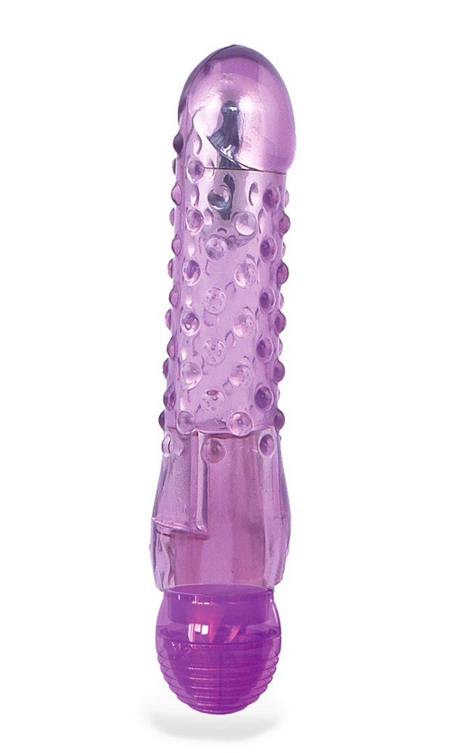 PETITE BUMPY CRYSTAL VIBE PURPLE BULK (D)