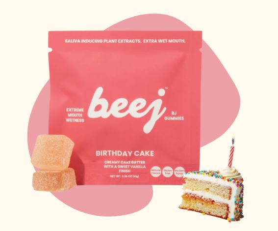 BEEJ BIRTHDAY CAKE MOUTH WATERING GUMMY 1PC