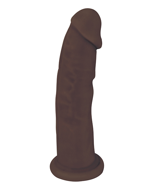 (WD) FLESHSTIXXX 9IN SILICONE NO BALLS CHOCOLATE
