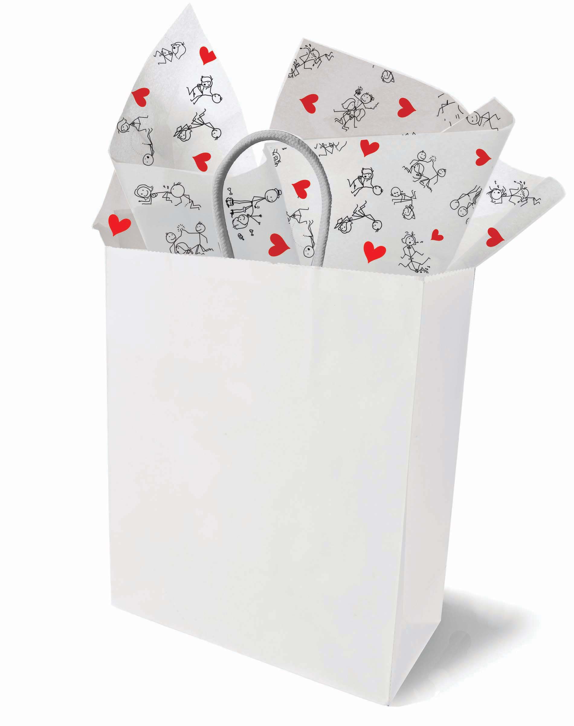 NAUGHTY STICK FIGURE TISSUE PAPER
