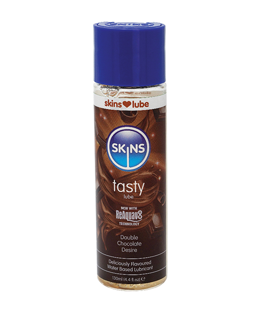SKINS DOUBLE CHOCOLATE WATER BASED LUBE 4.4 FL OZ - Click Image to Close