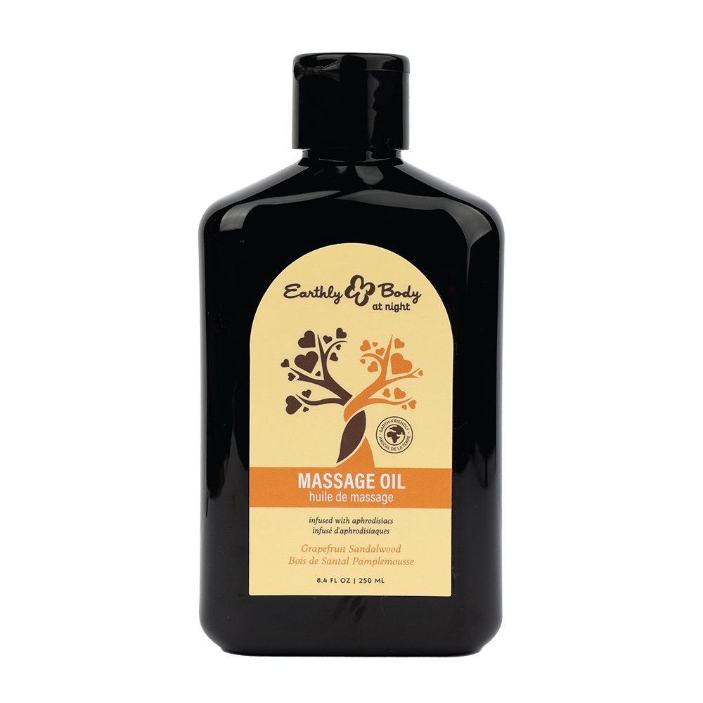 HEMP SEED BY NIGHT MASSAGE OIL APHRODISIAC COLLECTION GRAPEFRUIT SANDALWOOD 8OZ