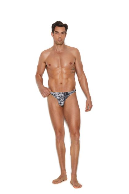 (WD)ZEBRA SNAP CLOSURE THONG S