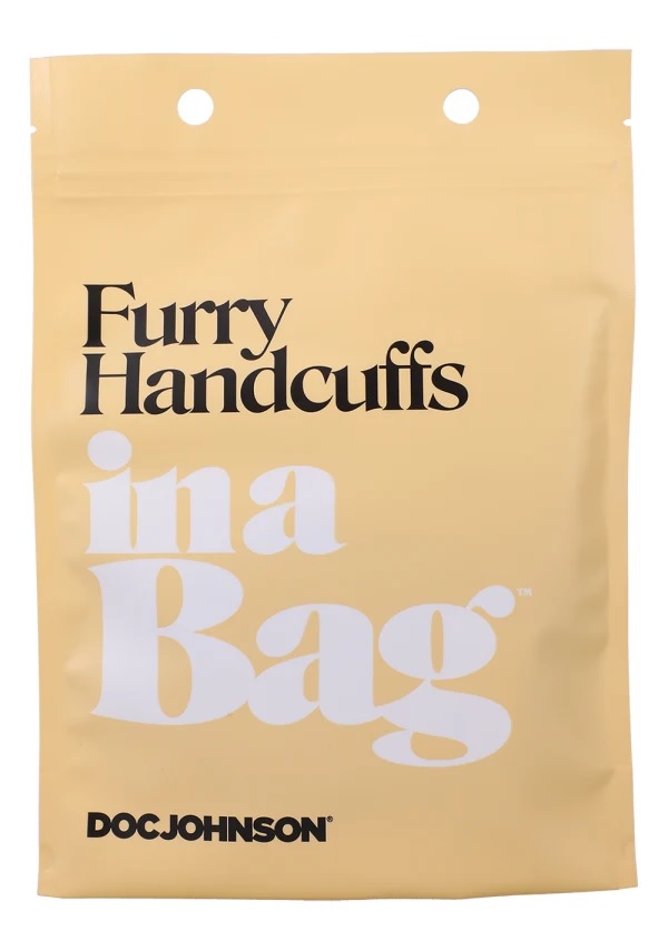 IN A BAG FURRY HANDCUFFS BLACK