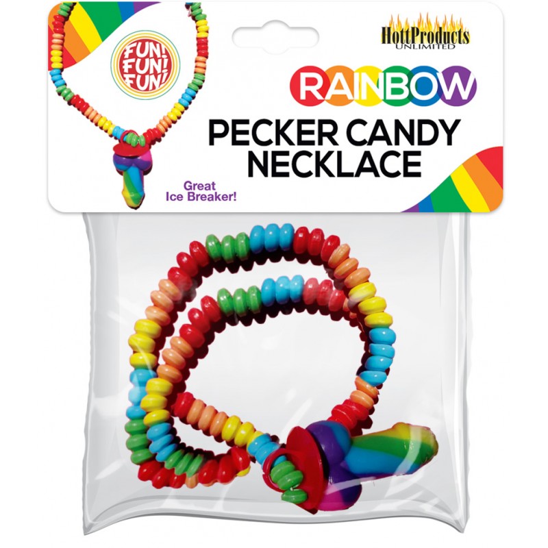 RAINBOW COCK CANDY NECKLACE