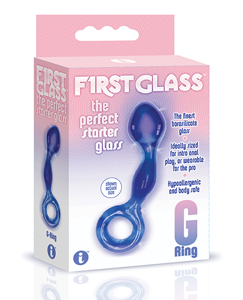 (D) THE 9S FIRST GLASS G-RING & PUSSY STIMULATOR