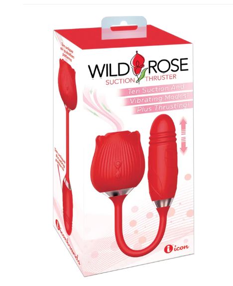 WILD ROSE & THRUSTER RECHARGEABLE SUCTION VIBRATOR VIBRATOR