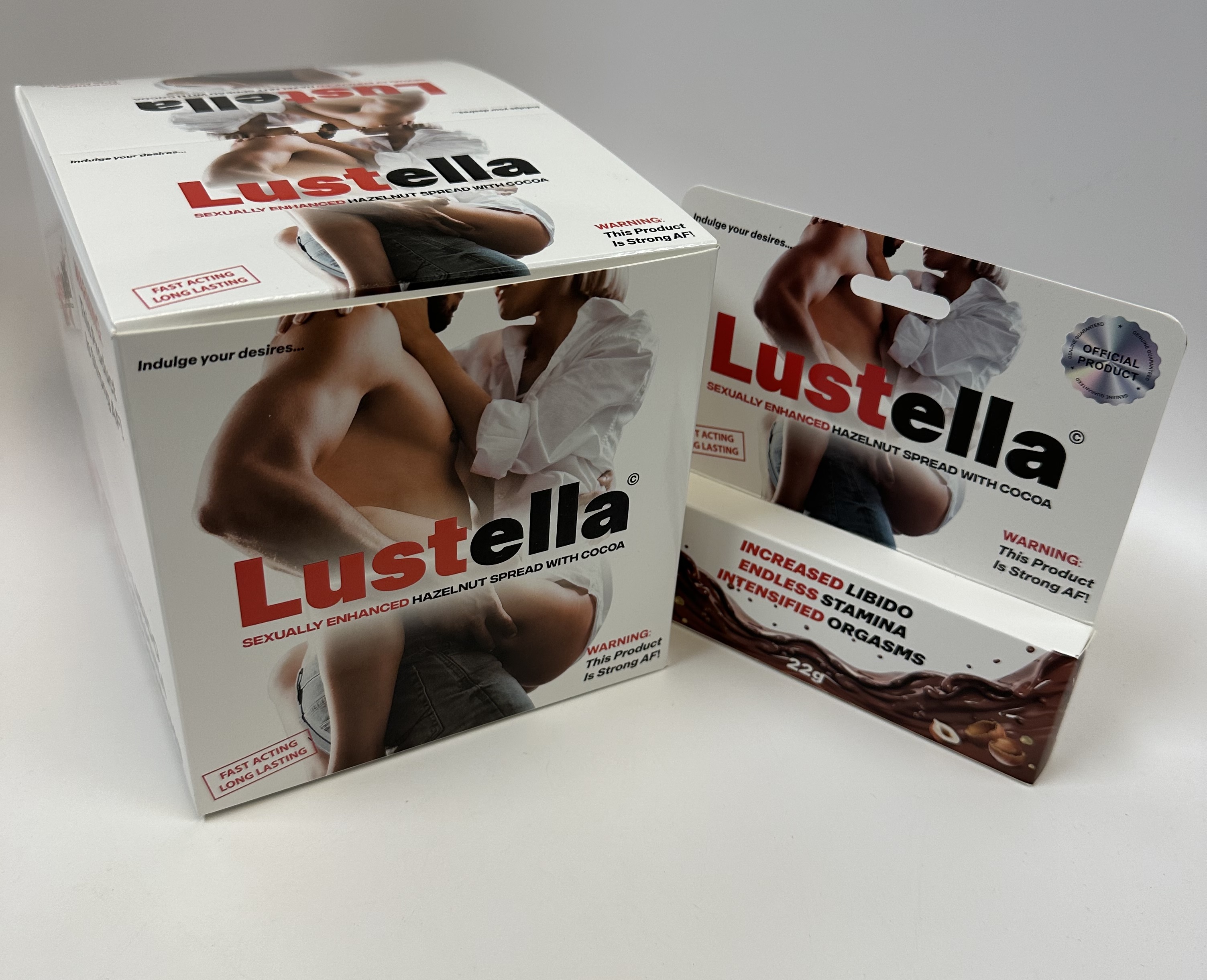 LUSTELLA HAZELNUT COCOA SPREAD 20PC DISPLAY (NET)