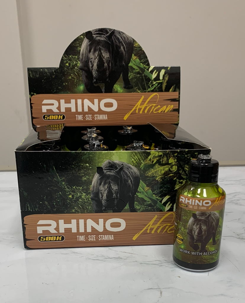 AFRICAN RHINO SHOTS 12 CT DISPLAY (NET)