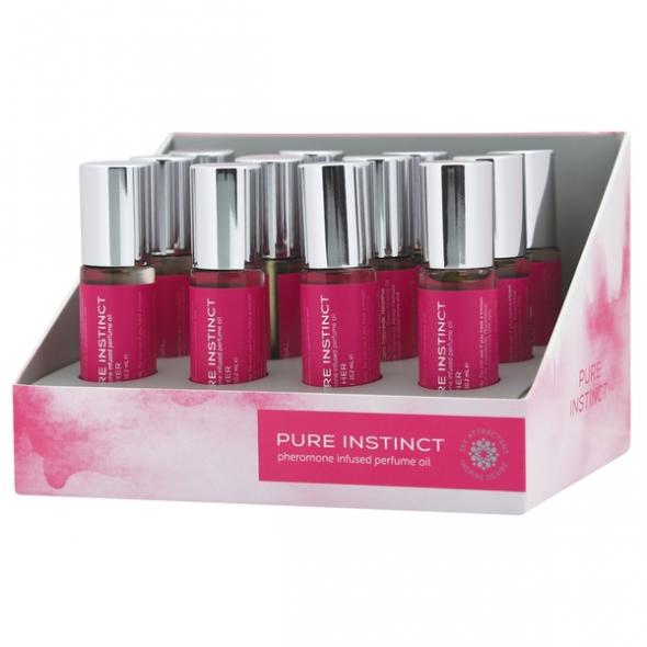 PURE INSTINCT PHEROMONE OIL PERFUME FOR HER ROLL ON 12 PC DISPLAY - Click Image to Close