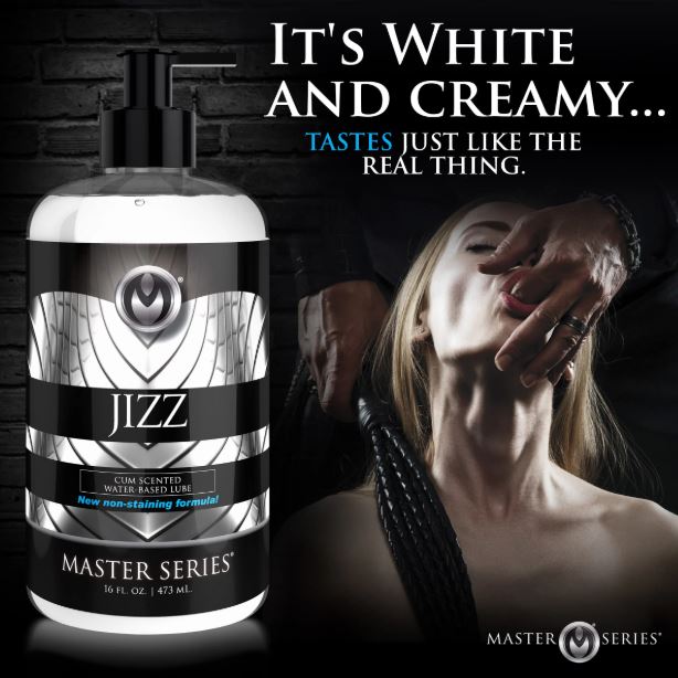 MASTER SERIES JIZZ CUM SCENTED WATER BASED LUBE 16OZ