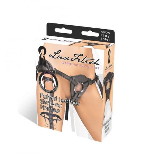 PATENT LEATHER STRAP ON HARNESS - Click Image to Close