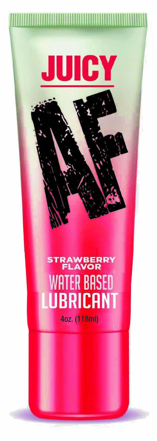 JUICY AF LUBE STRAWBERRY 4 OZ - Click Image to Close