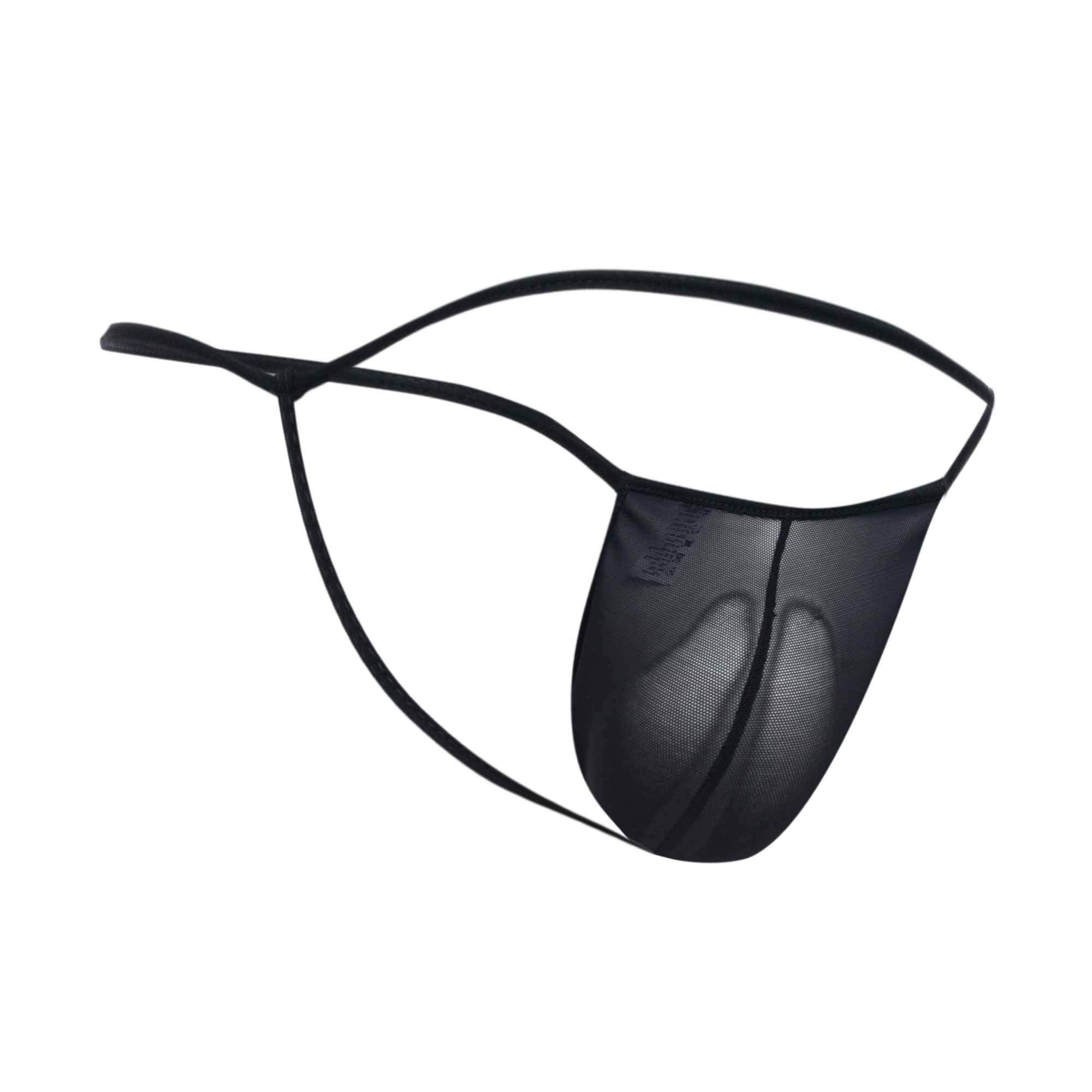 MALE BASICS MOB TULLE T-THONG BLACK S/M