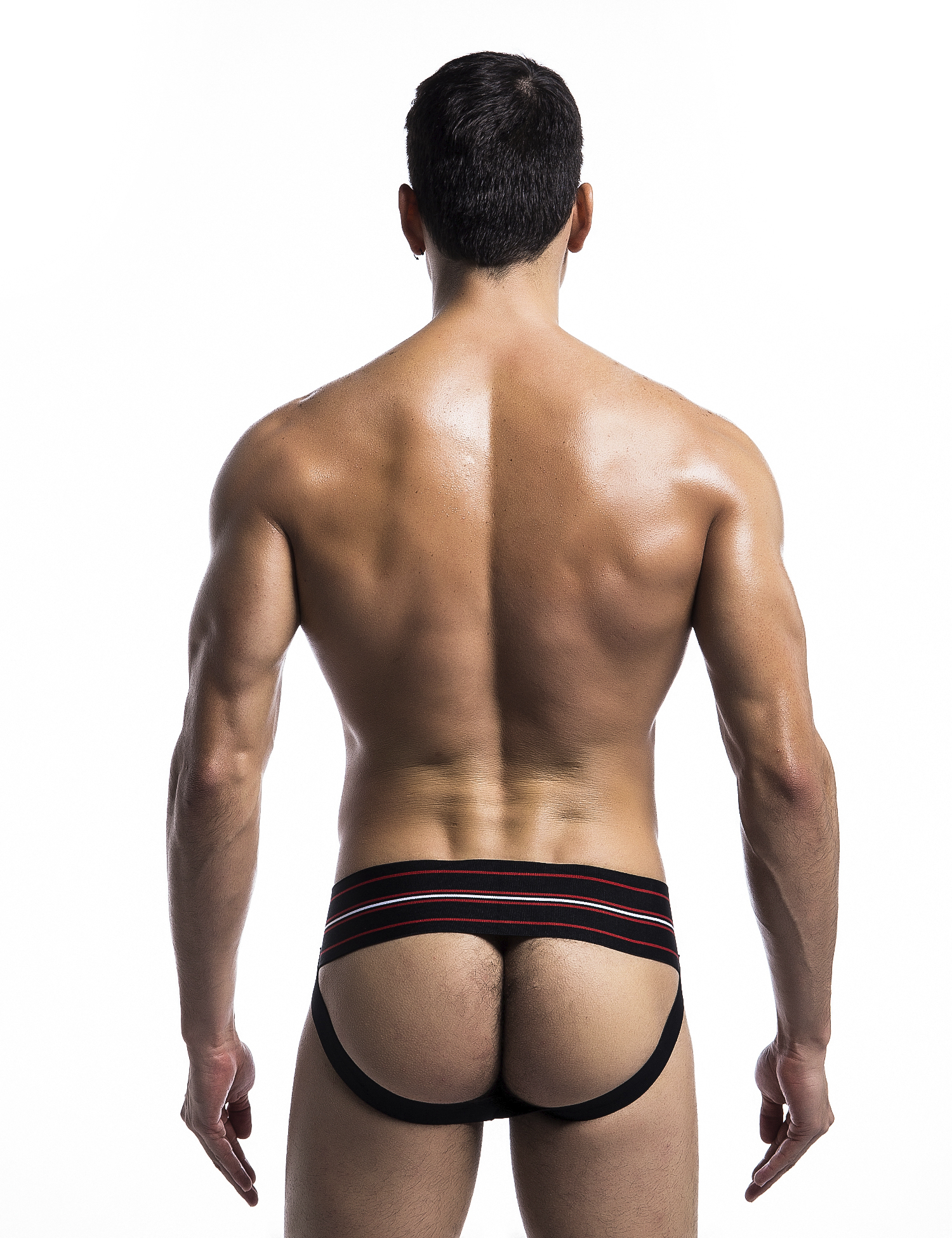 MOB FETISH JOCKSTRAP BLACK LARGE 3IN WAISTBAND (BULK)