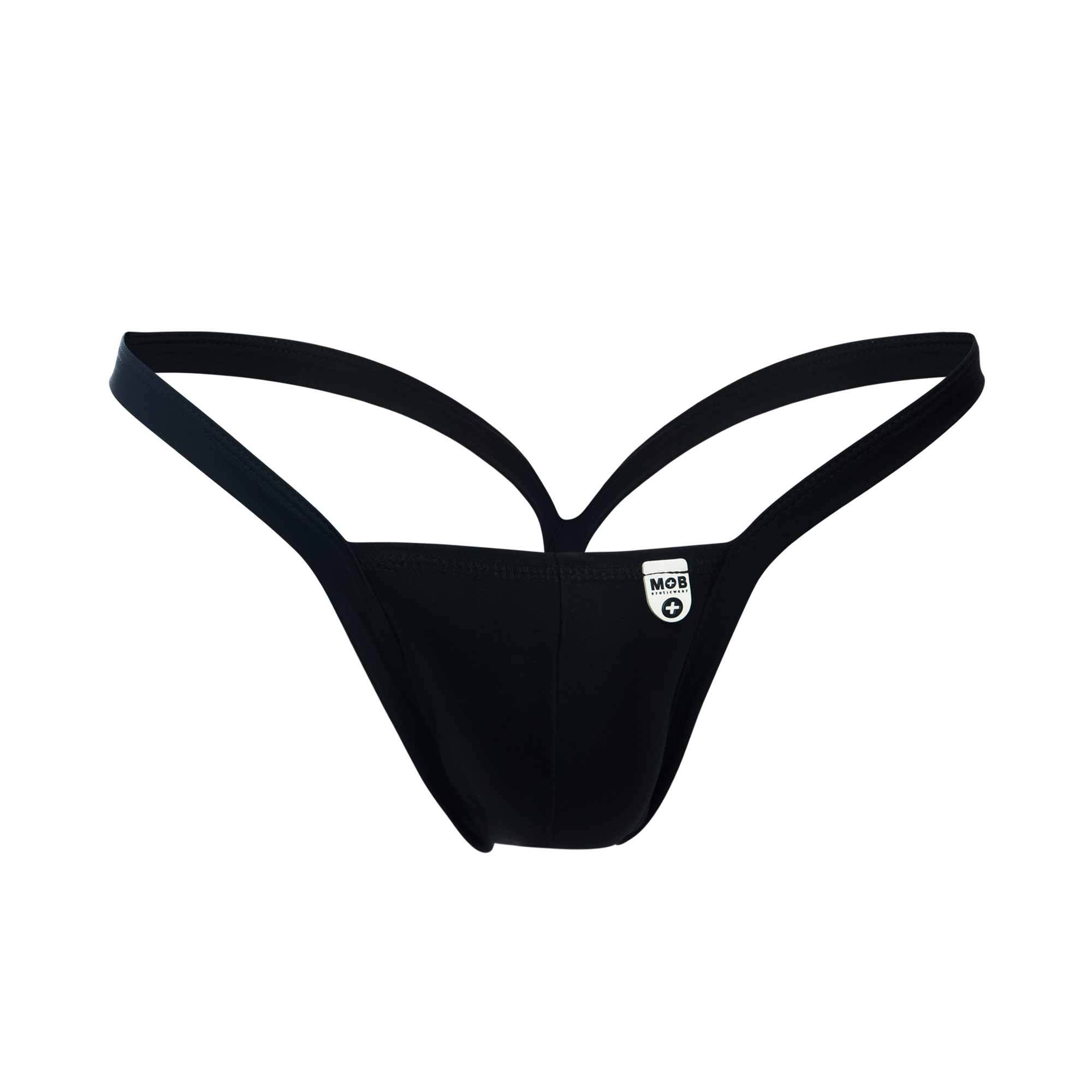 (WD) MOB Y BUNS THONG BLACK ME