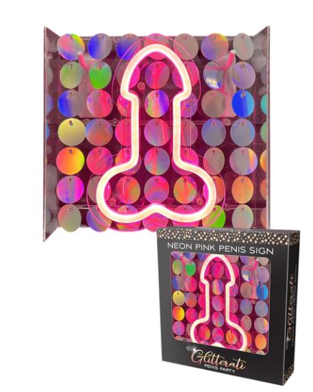 NEON PENIS LIGHT UP SIGN