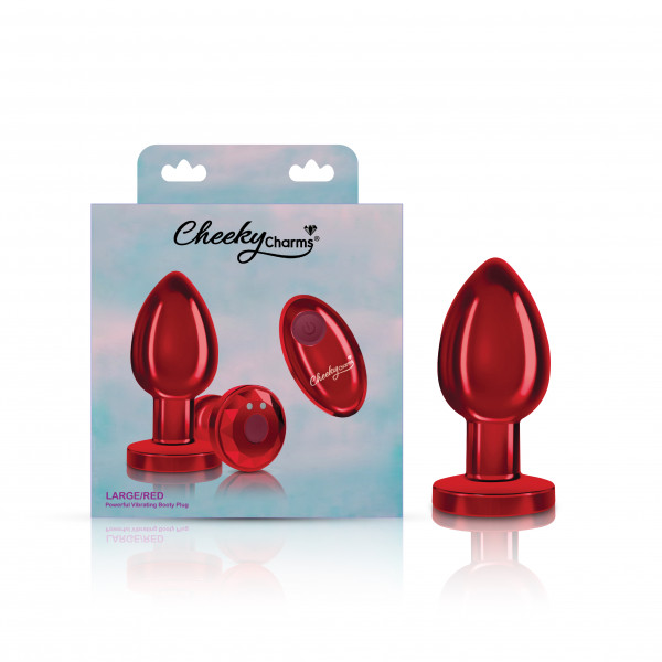 CHEEKY CHARMS RECHARGEABLE VIBRATING METAL BUTT