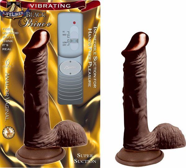 LIFELIKE VIBRATING BLACK PRINCE